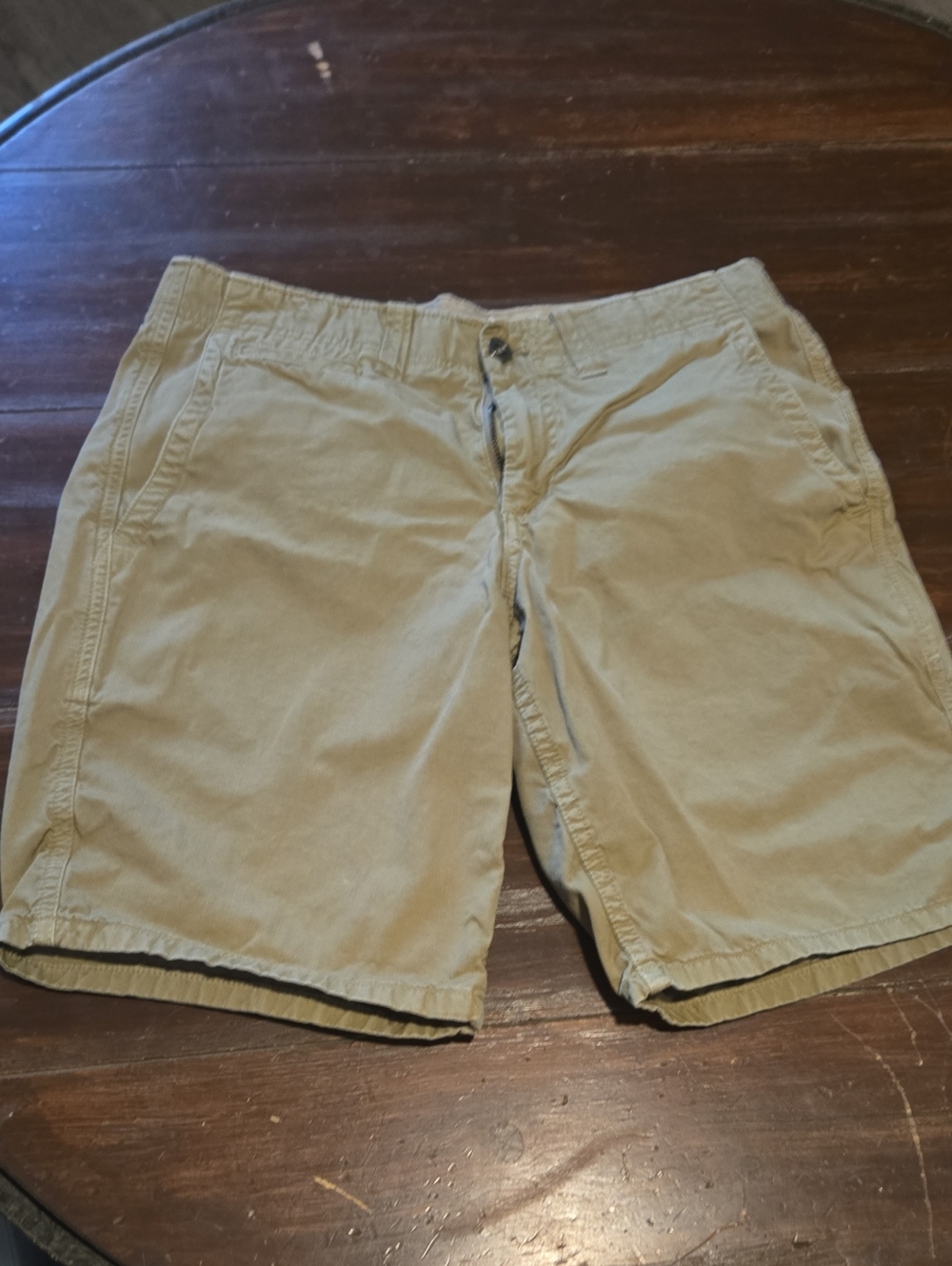 GAP Men's Light Khaki Flat-Front Shorts #1003
